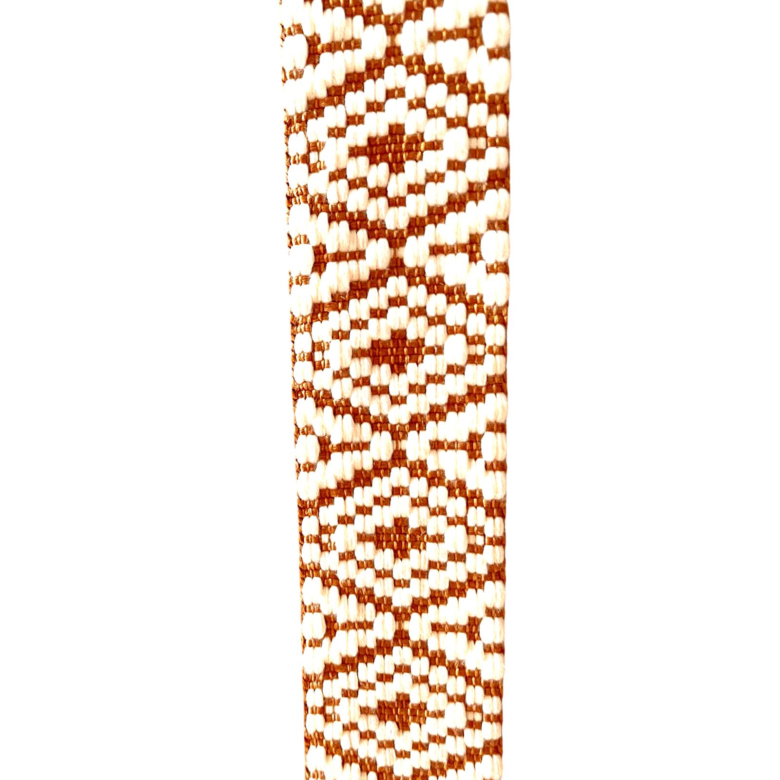 Gurtband 38mm cognac/creme Gurtband 38mm cognac/creme